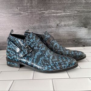 Freda Salvador Violet Low Cut Ankle Boots Size 6.5